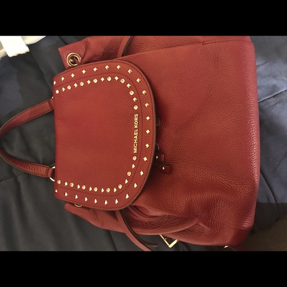 Authentic Michael Kors Riley backpack leather - Picture 2 of 4